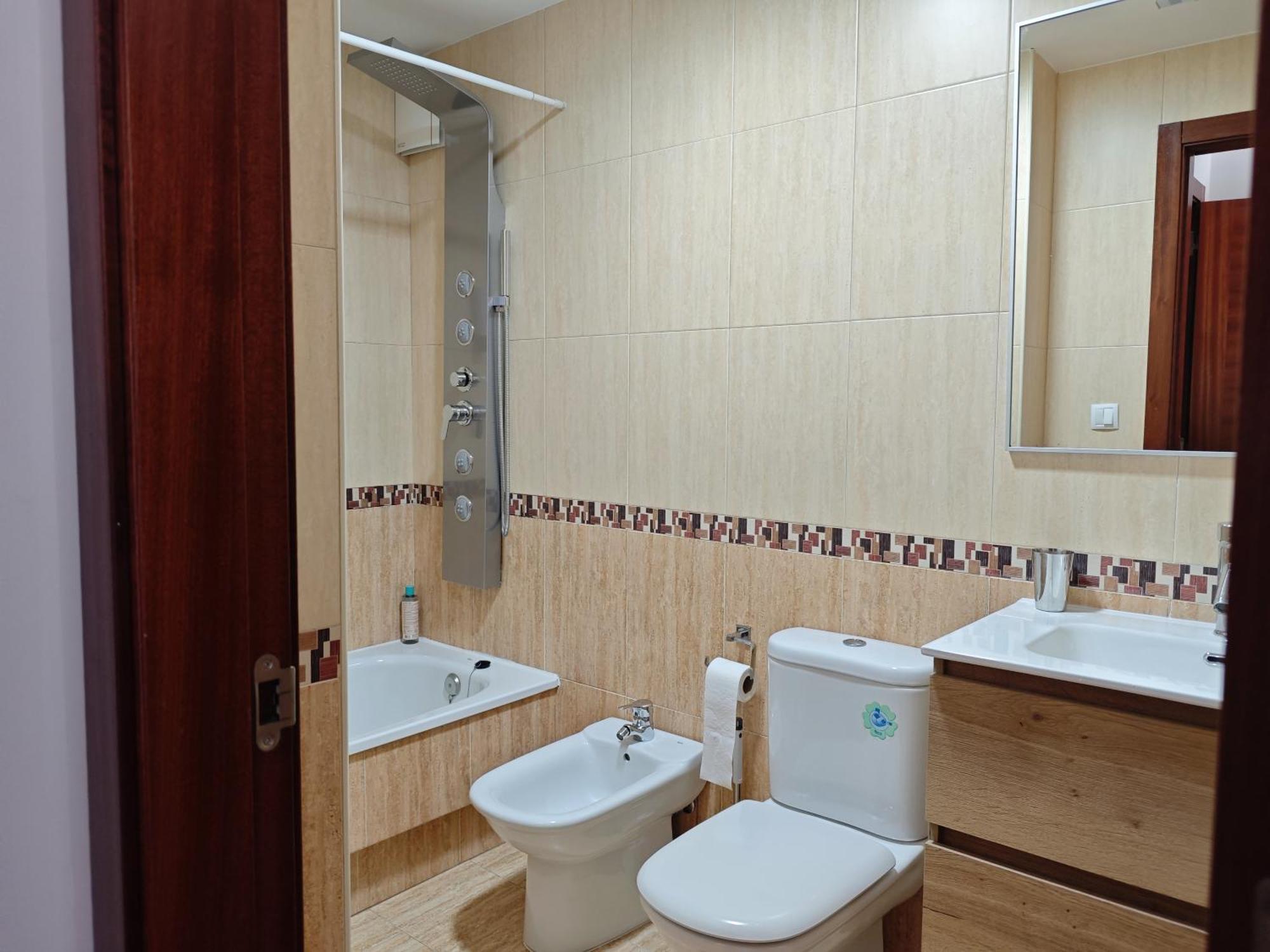 Appartamento Piso Fachada Maritima Exclusive Deluxe Center Porto do Son Esterno foto
